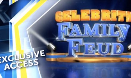 On the Set of Celebrity Family Feud