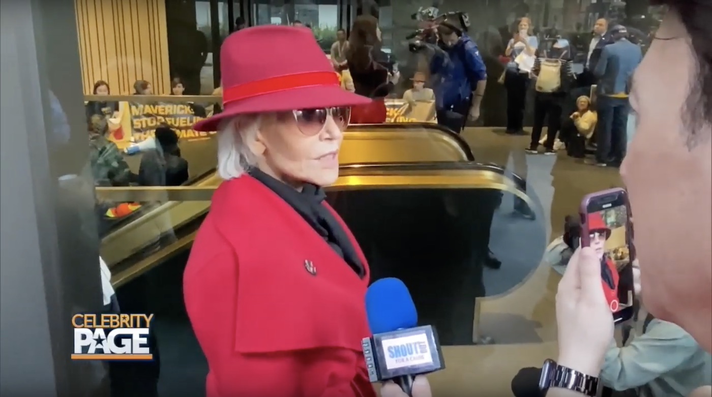 Jane Fonda Fights Against Climate Change In LA