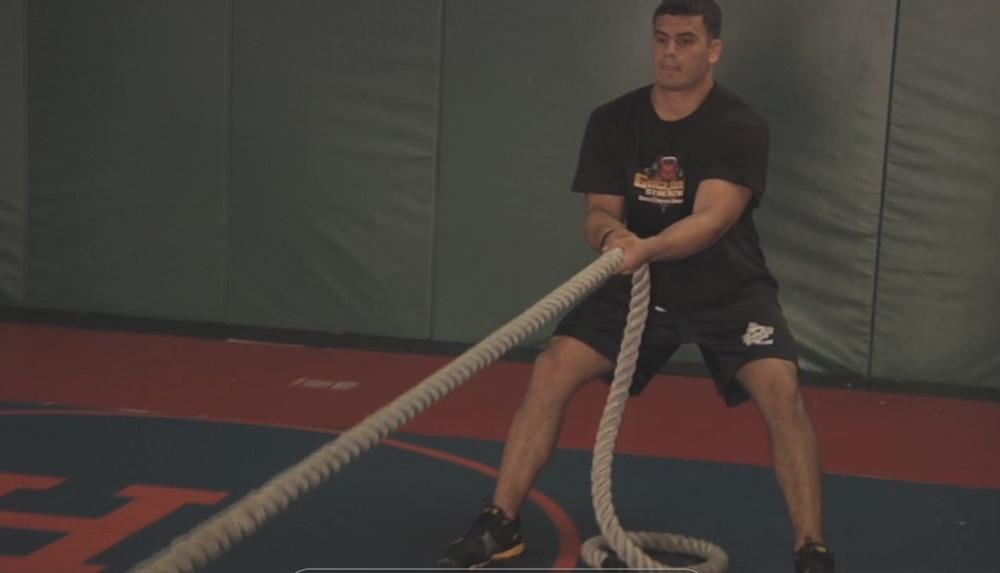 hand over hand rope pull gaglione strength